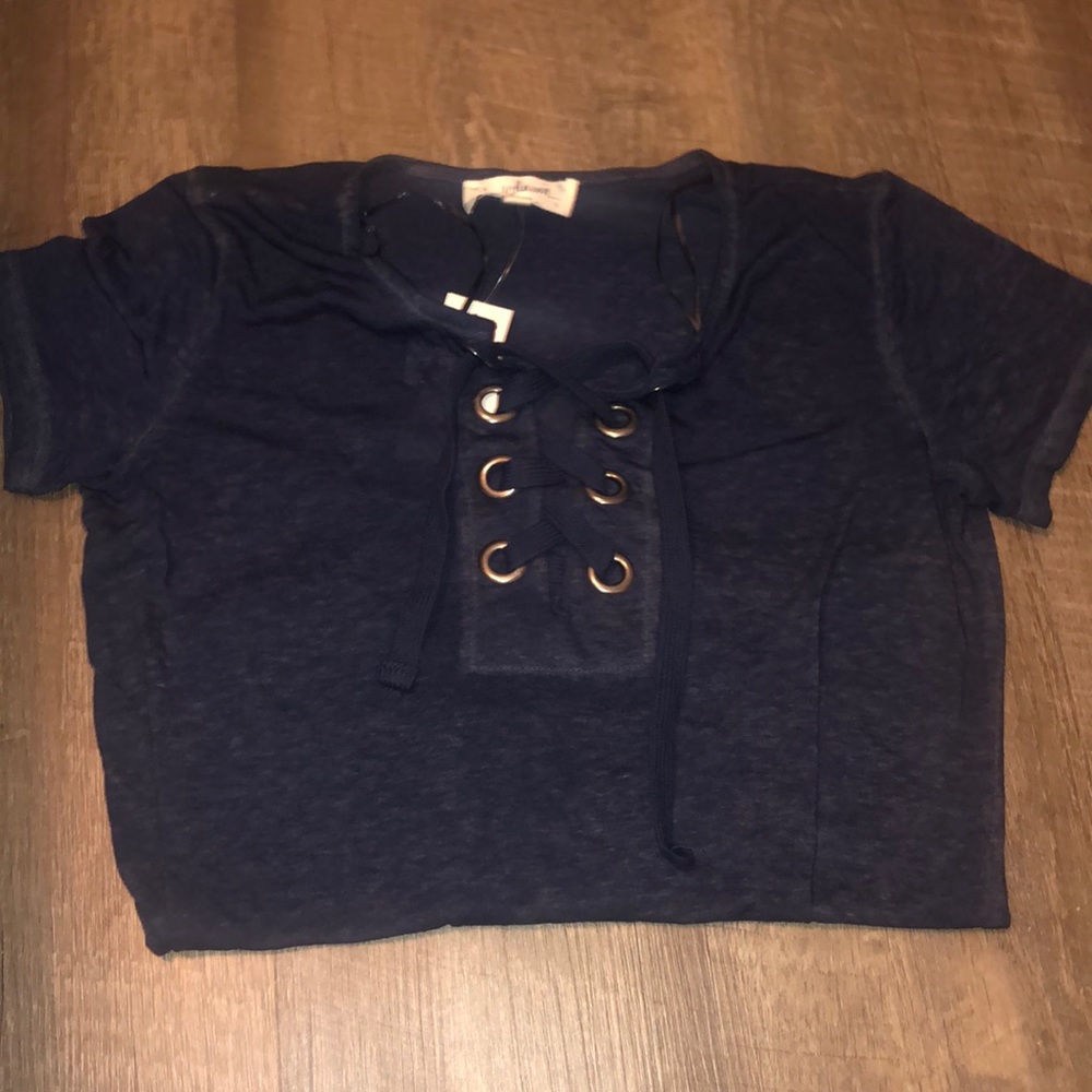 lace up t-shirt
